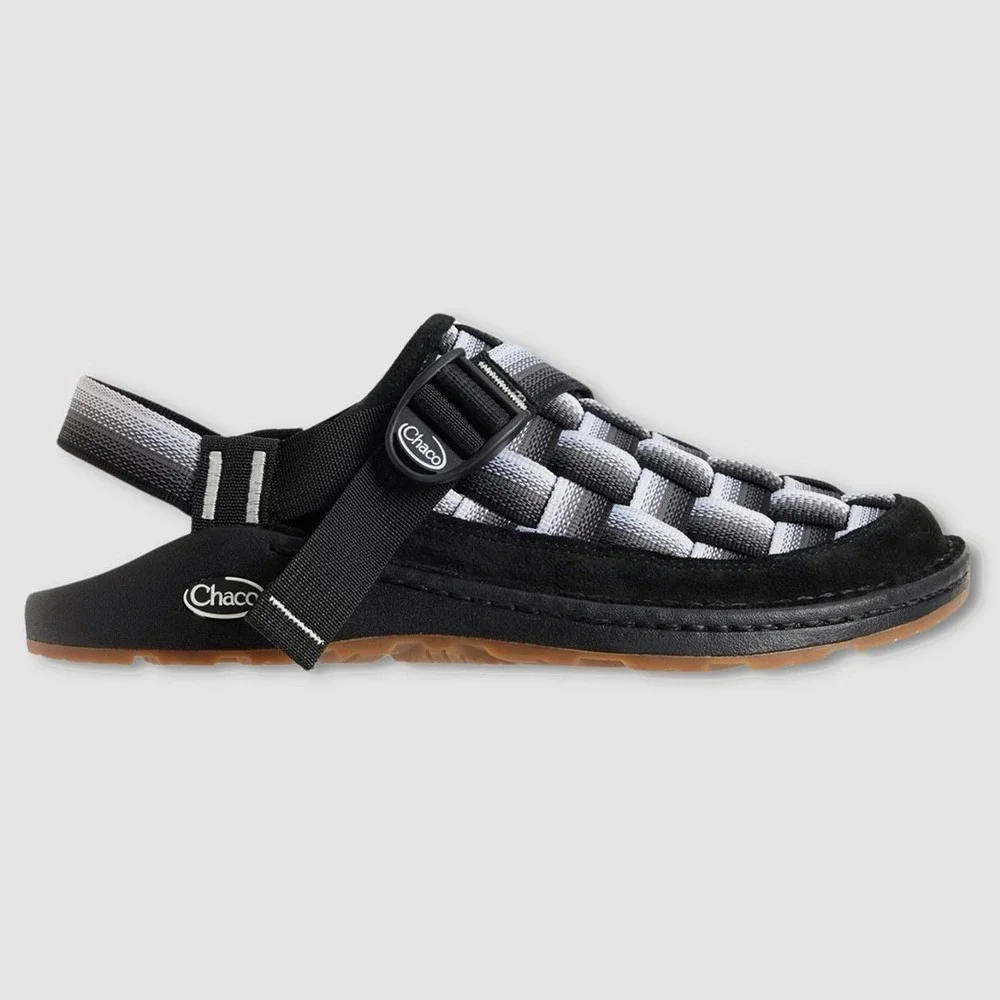 Chaco Canyon Woven Clog Sandals - NWT Mens Size 11 Fade B/W - #49391-CL1